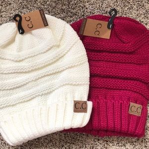 C.C original slouch beanies. Slouchy beanies cc